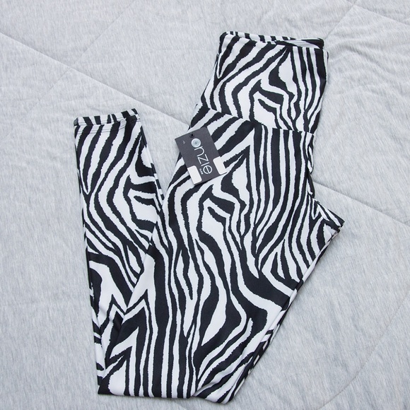 Onzie High Rise Legging Zebra Stripe - Picture 1 of 9